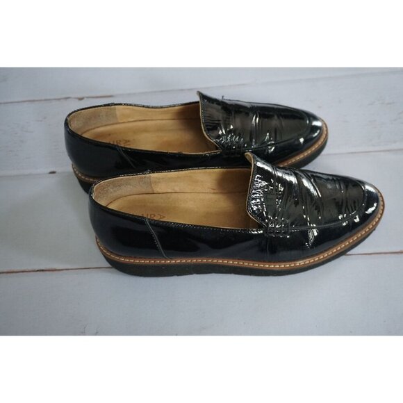 Naturalizer ANDIE Black Patent Leather Loafer Shoes - Size 10M - Picture 2 of 9